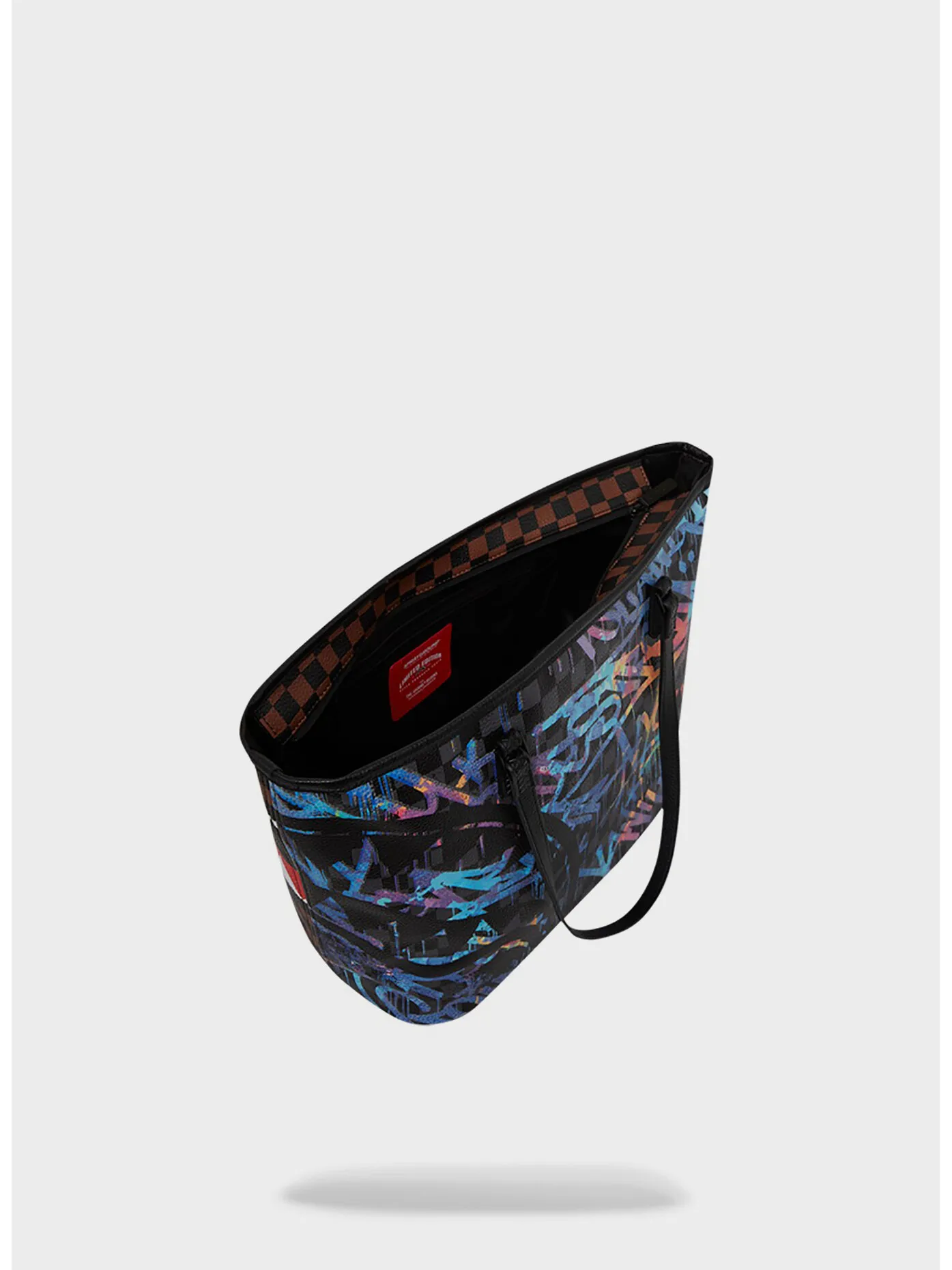     -SPRAYGROUND    -BORSA TOTE SHARKS IN STICKERS CLASSIC-