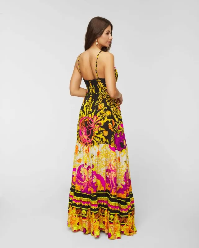 Abito in seta CAMILLA GATHERED CUT OUT