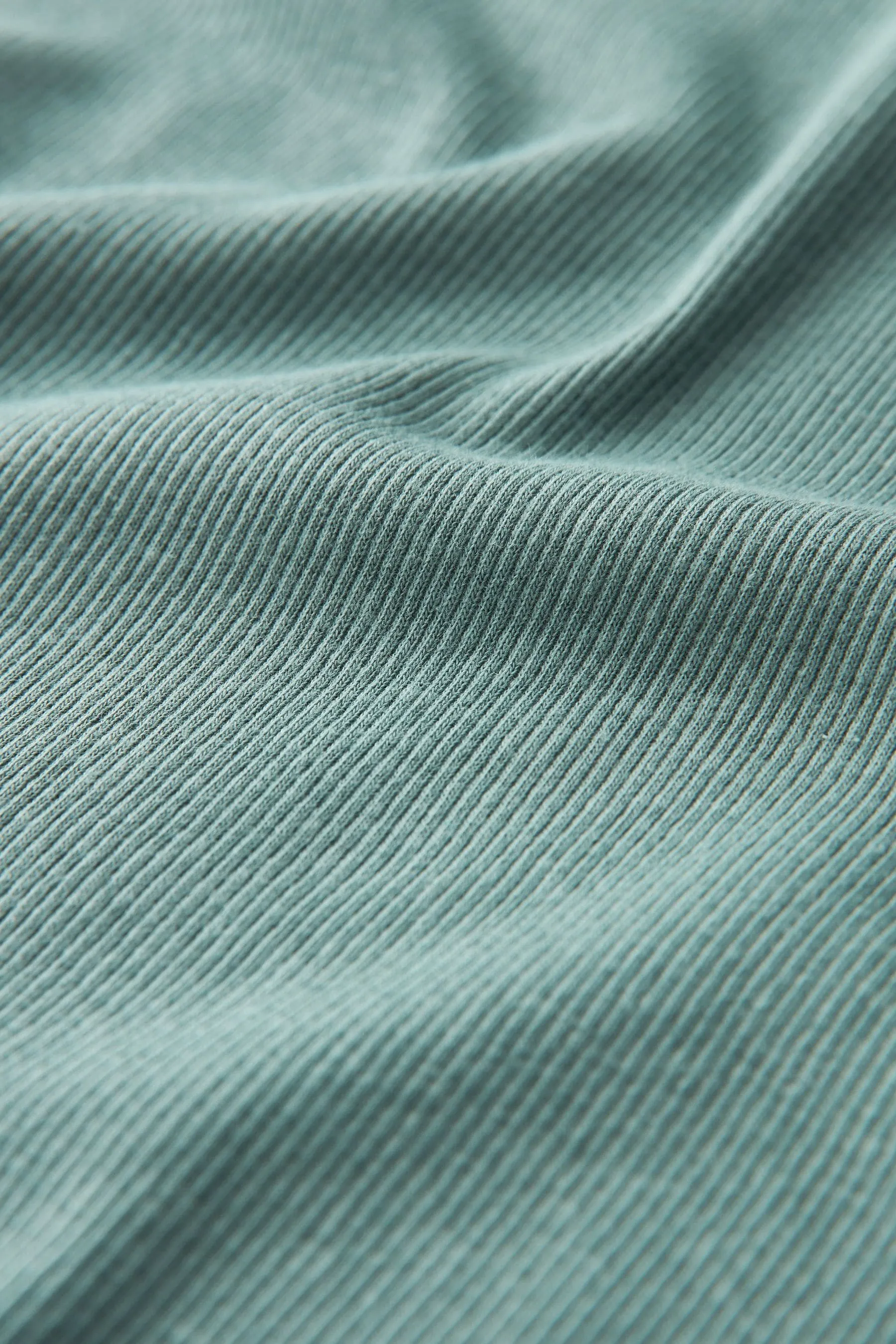 Abito maxi a colonna a T-shirt a coste con spacco