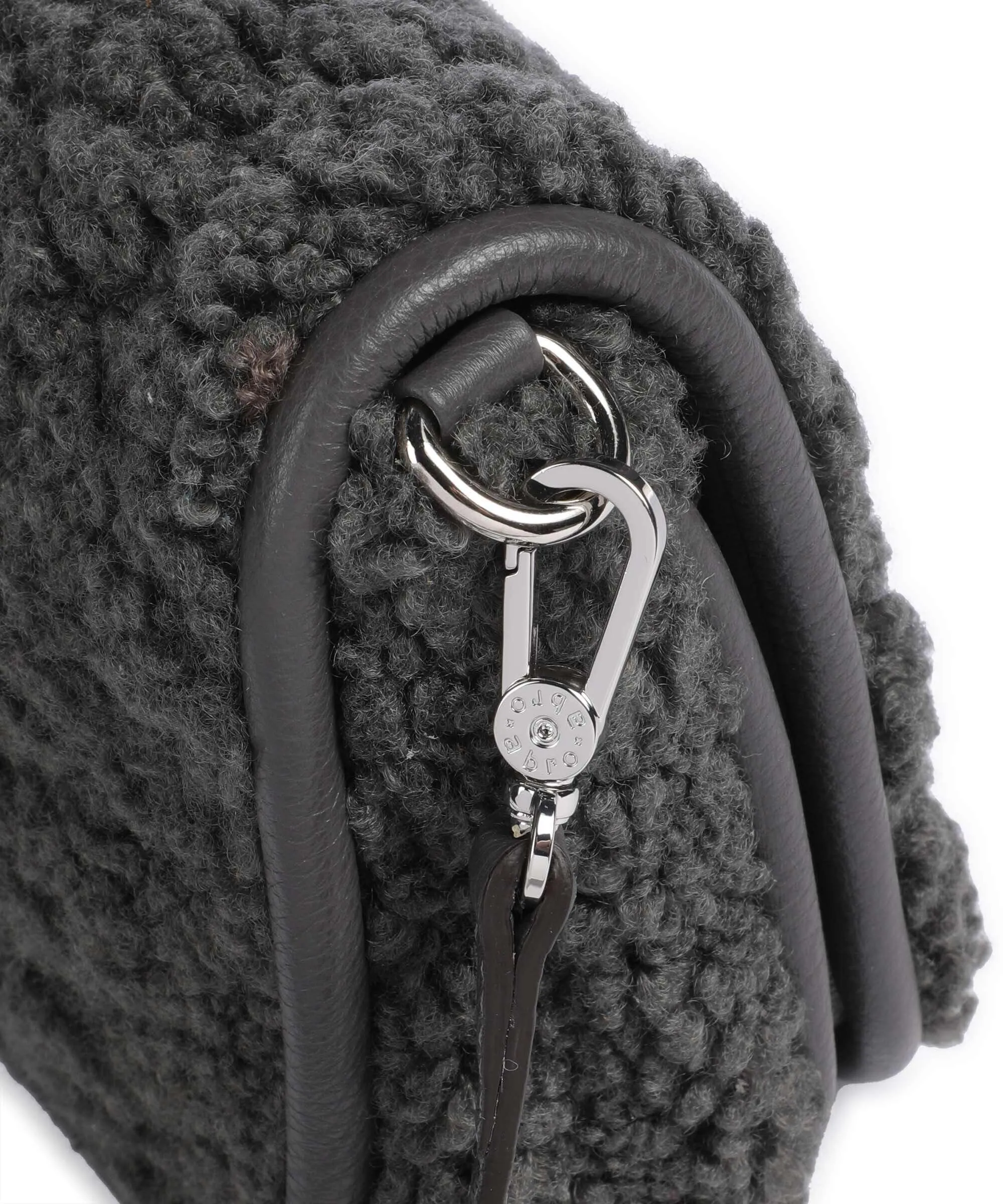  Abro Artico Willow Borsa a tracolla pelliccia grigio scuro  