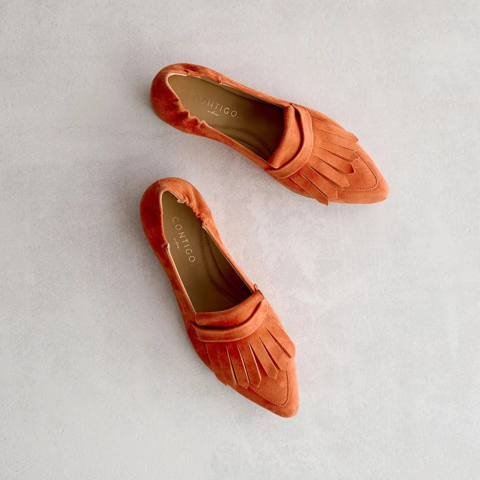Ballerina Arancio con Frangia