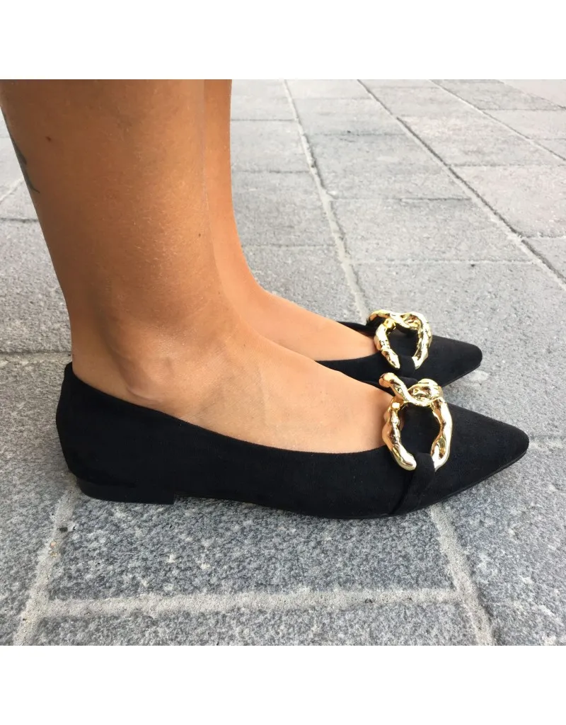 BALLERINA CON CATENA NERA