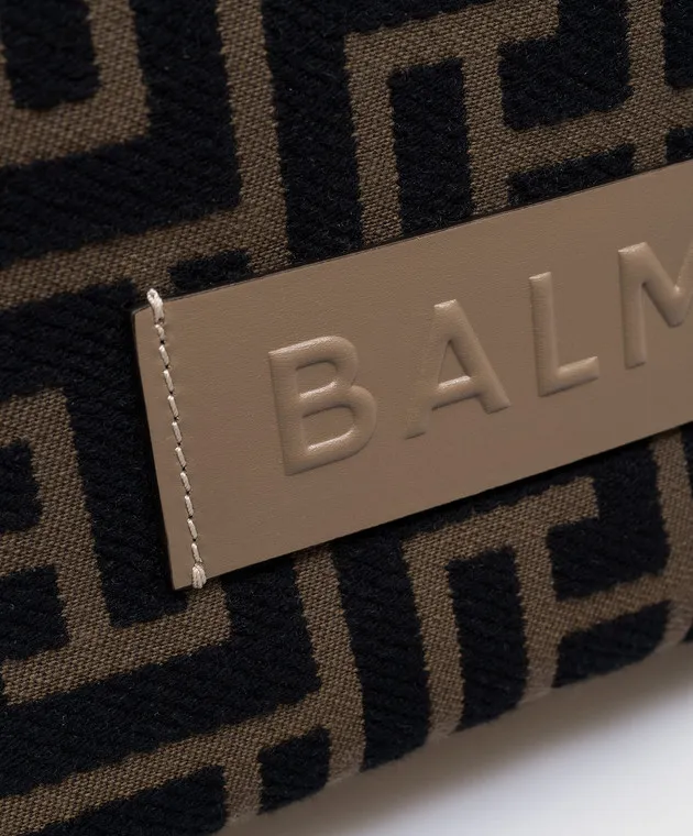 Balmain Borsa tote nera combinata con logo B-Army 36 DN0FF939TJXV
