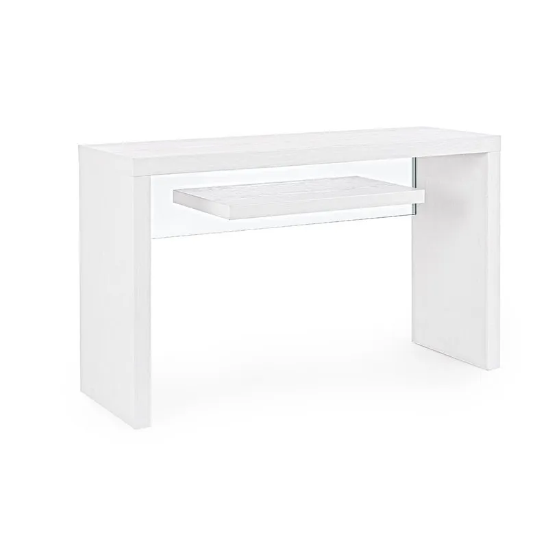 Bizzotto Consolle 2p Line Wood bianco 120x40