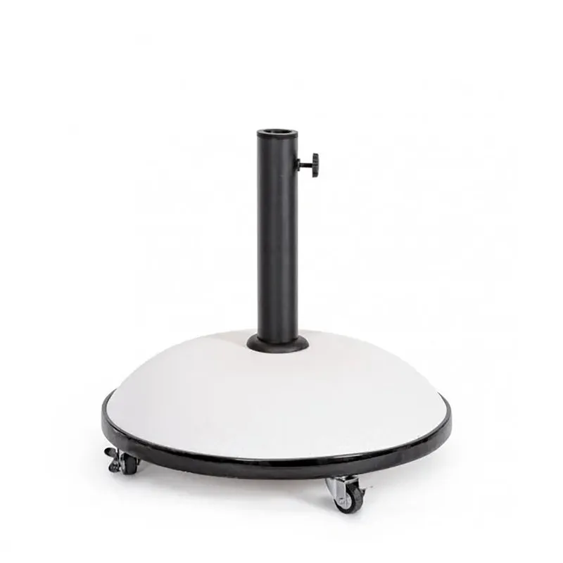 Bizzotto outdoor Base ombrellone con ruote Barry 35kg bianco