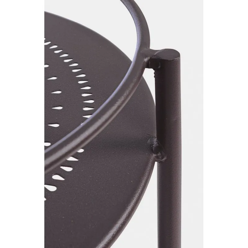 Bizzotto outdoor Carrello con porta bottiglie Burton antracite