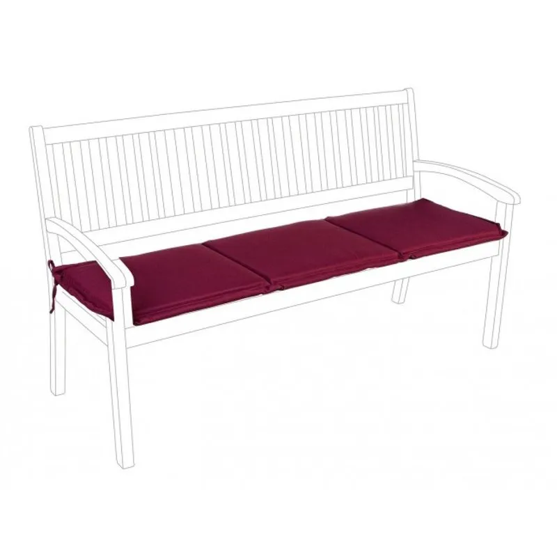 Bizzotto outdoor Cuscino poly180 bordeaux Panca 3p