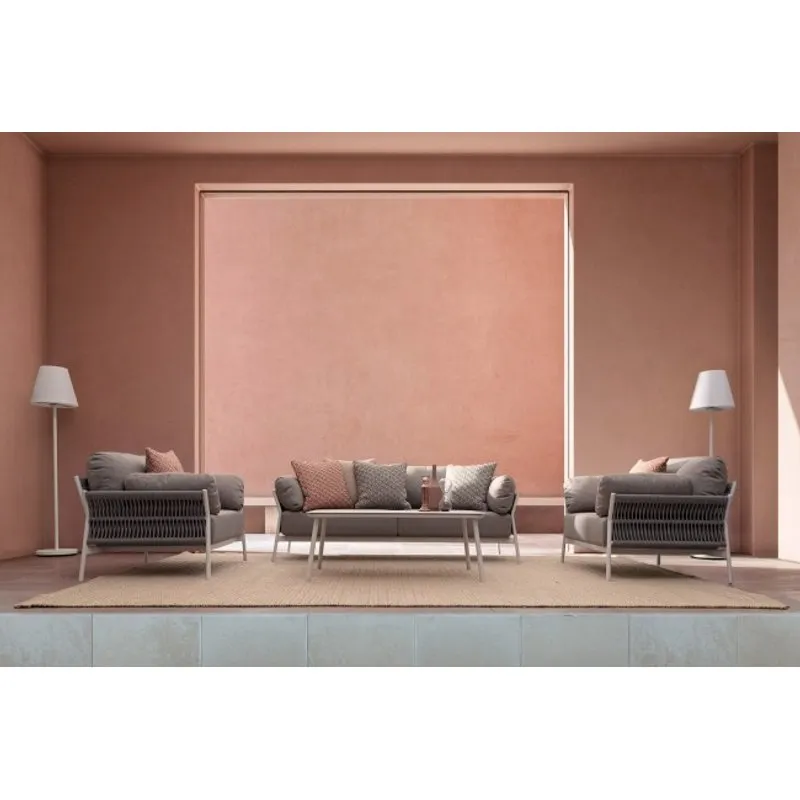 Bizzotto outdoor Fodera cuscino esterno Bhajan tortora 45x45
