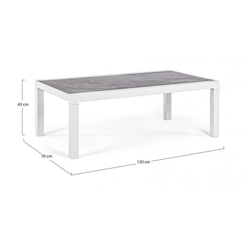 Bizzotto outdoor Tavolino Kledi 120x70 lunar