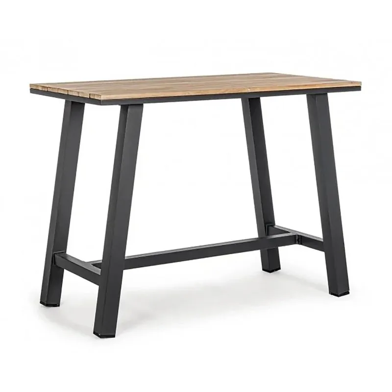 Bizzotto outdoor Tavolo bar Skipper 131x73 naturale/antracite yk13
