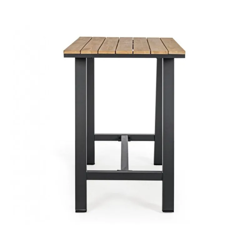 Bizzotto outdoor Tavolo bar Skipper 131x73 naturale/antracite yk13