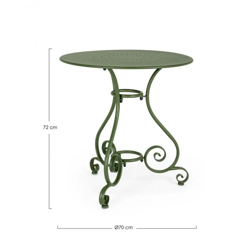 Bizzotto outdoor Tavolo Etienne forest d70
