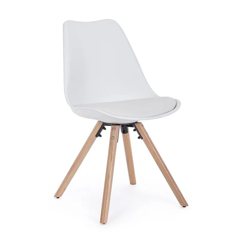 Bizzotto Set 4 sedie New Trend bianco