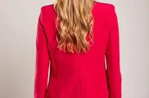 Blazer con scollo classico Caorla, fucsia