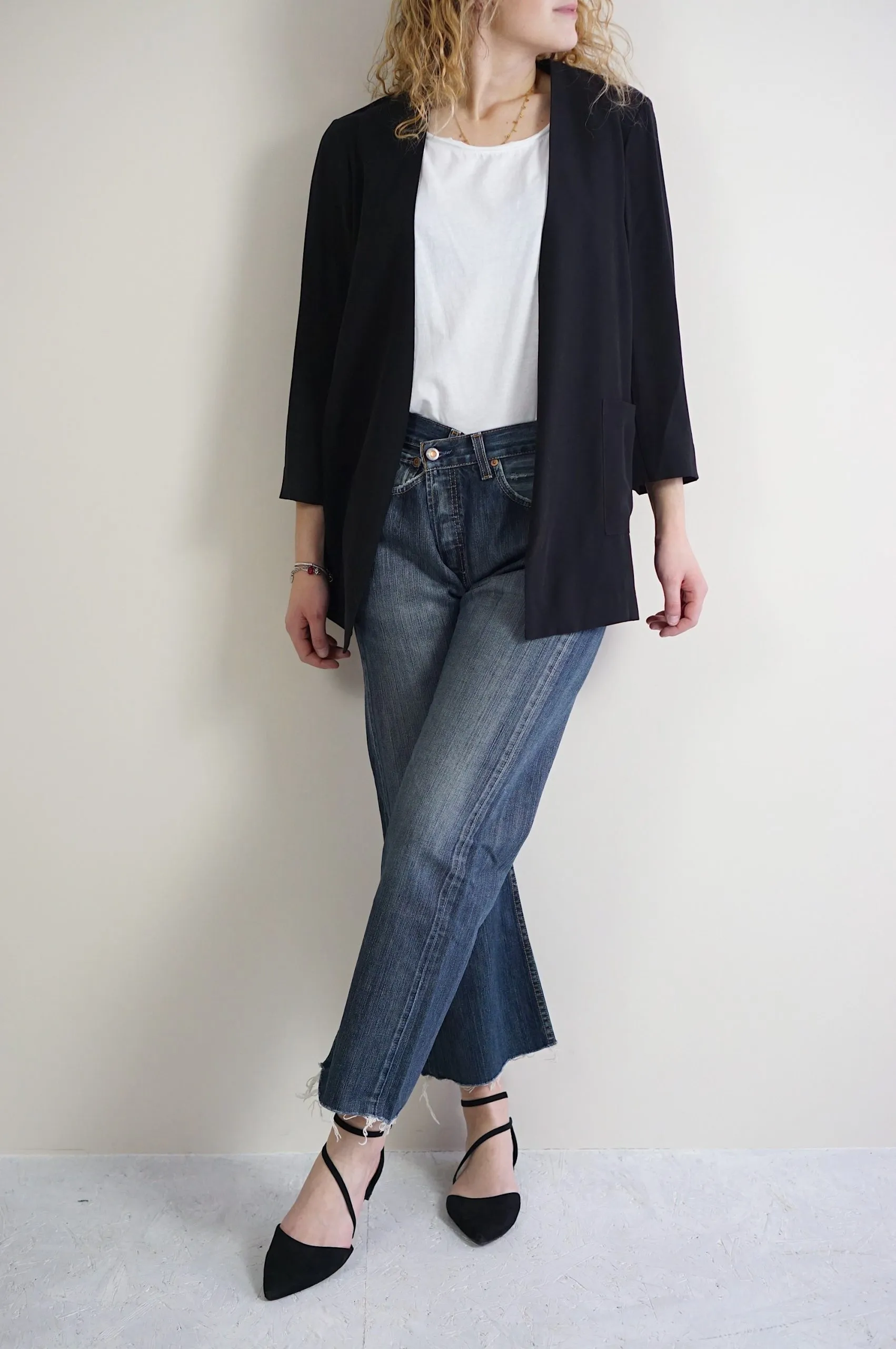 blazer nero donna