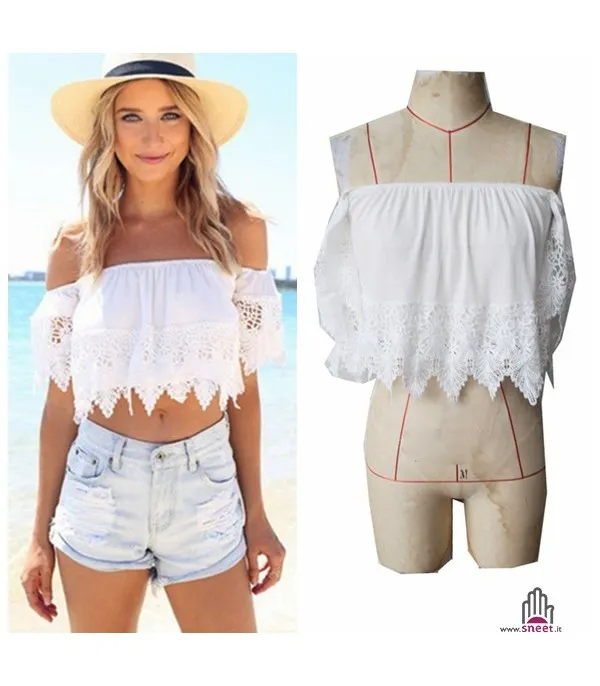 Blusa pizzo Lossi - Dream Shop