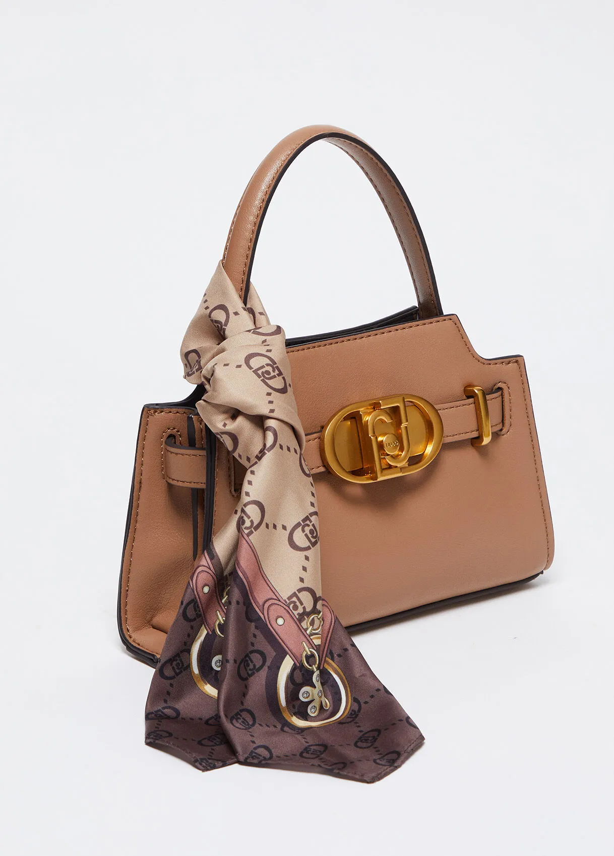 Borsa a mano con foulard