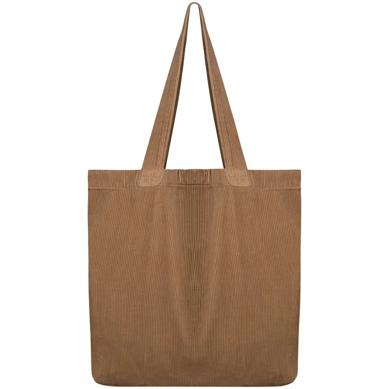 Borsa ecosostenibile in velluto a costine