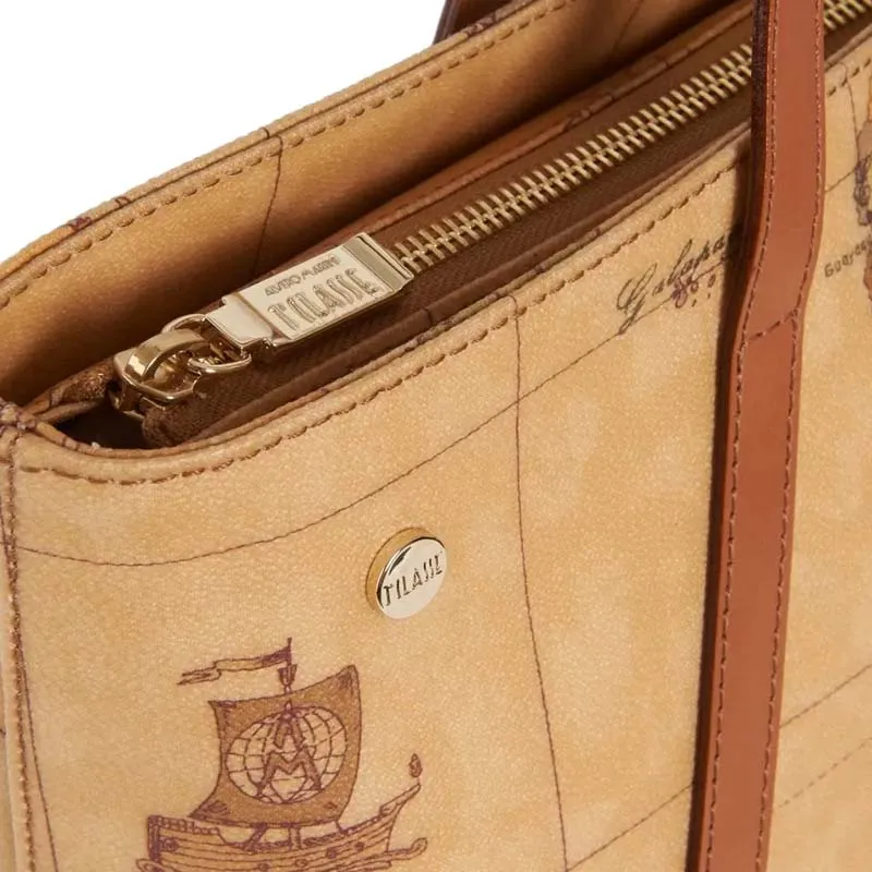 Borsa shopper Geo Classic con borchie 