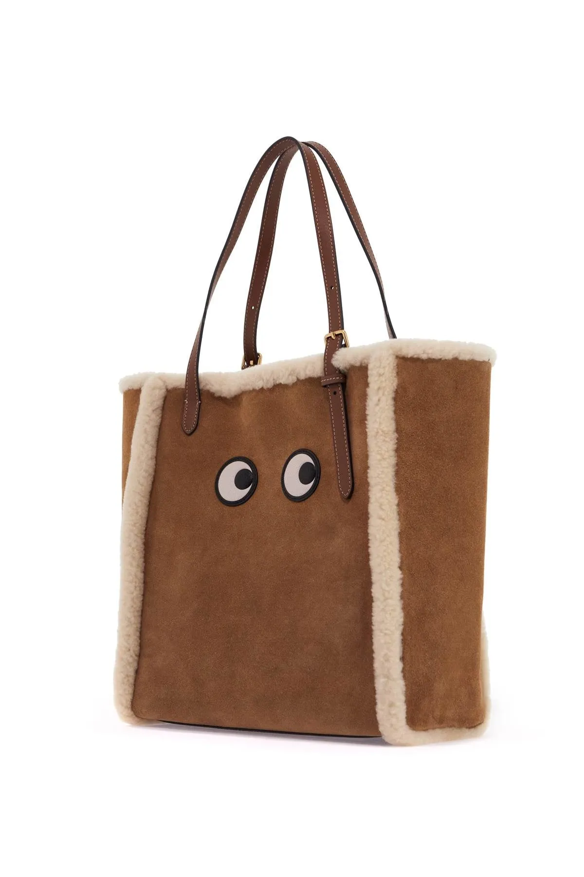 Borsa Tote N/S Eyes Shearling