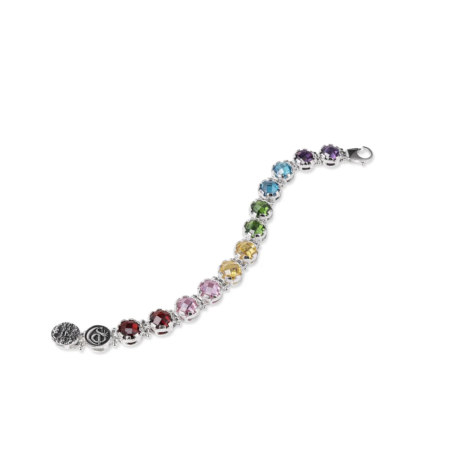 Bracciale tennis arcobaleno