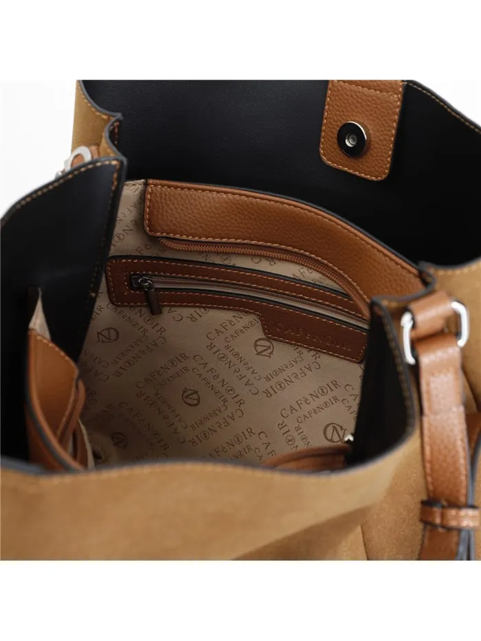 CAFENOIR  BORSA A SPALLA YH0720 CUOIO