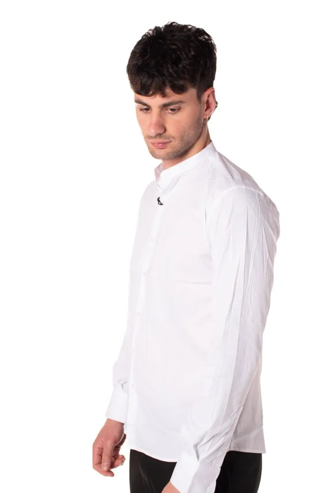 camicia basic coreana uomo bianca