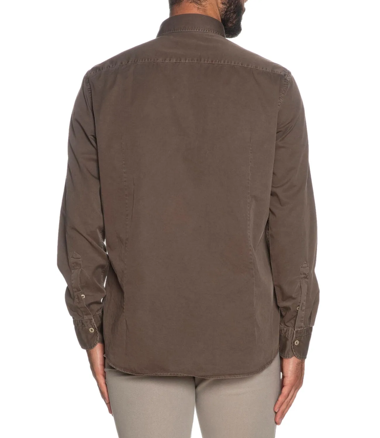 Camicia Bastoncino Simo 1379 da uomo tortora