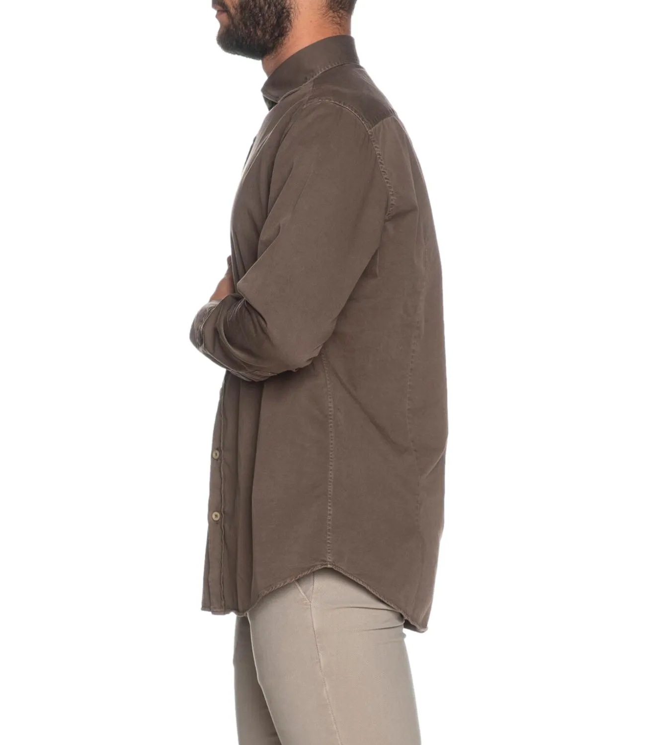 Camicia Bastoncino Simo 1379 da uomo tortora