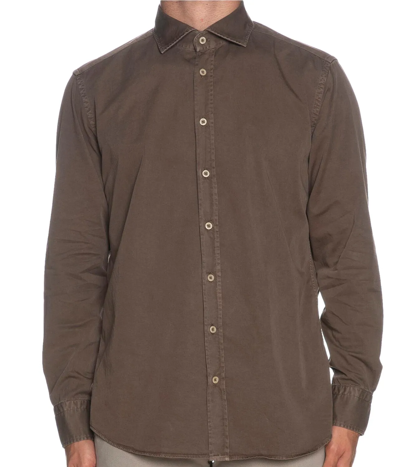 Camicia Bastoncino Simo 1379 da uomo tortora