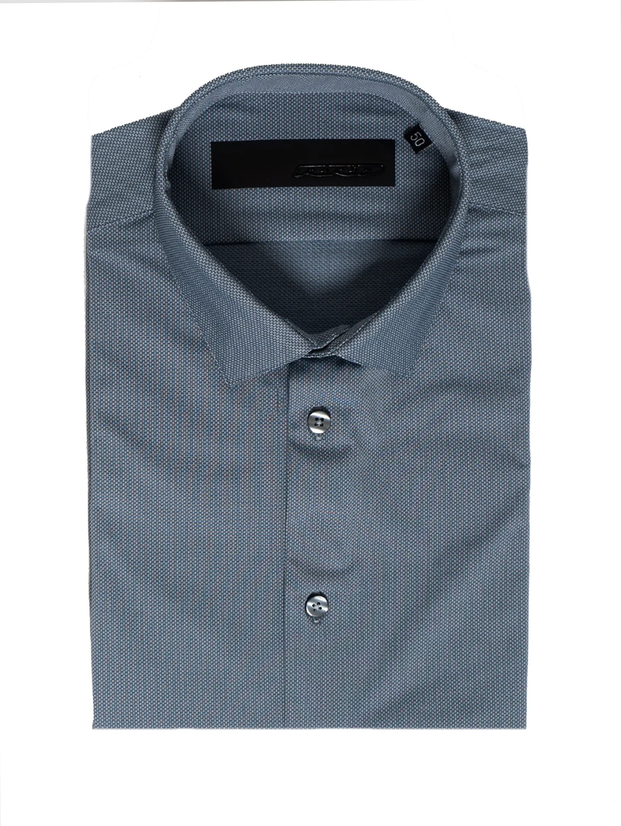 Camicia con Micro Fantasia Blu