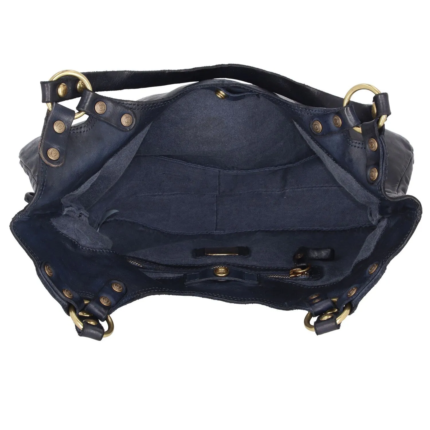 Campomaggi Borsa a tracolla orizzontale in pelle 40 cm