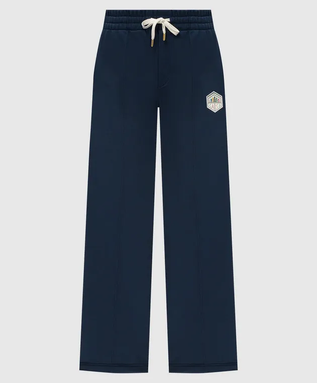 Casablanca Pantaloni della tuta blu Casa Temple MF24JTR05101