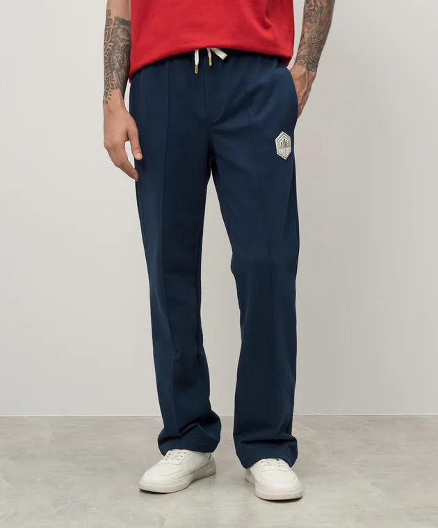 Casablanca Pantaloni della tuta blu Casa Temple MF24JTR05101
