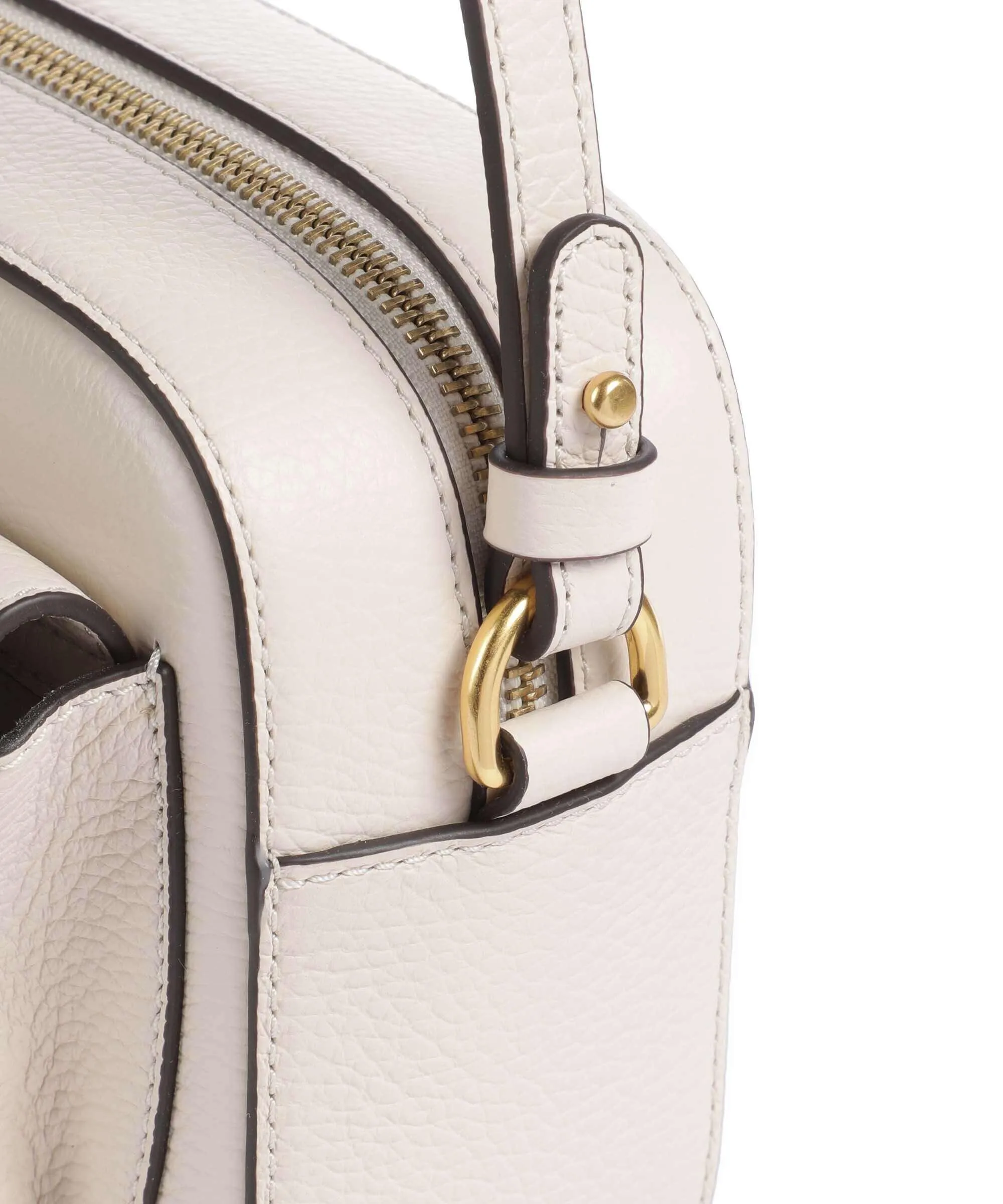  Coccinelle Beat Soft Borsa a tracolla pelle di vacchetta grana avorio  
