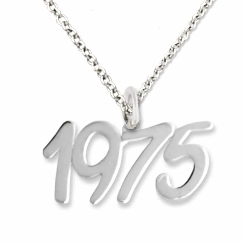 Collana con ciondolo numero 4 cifre