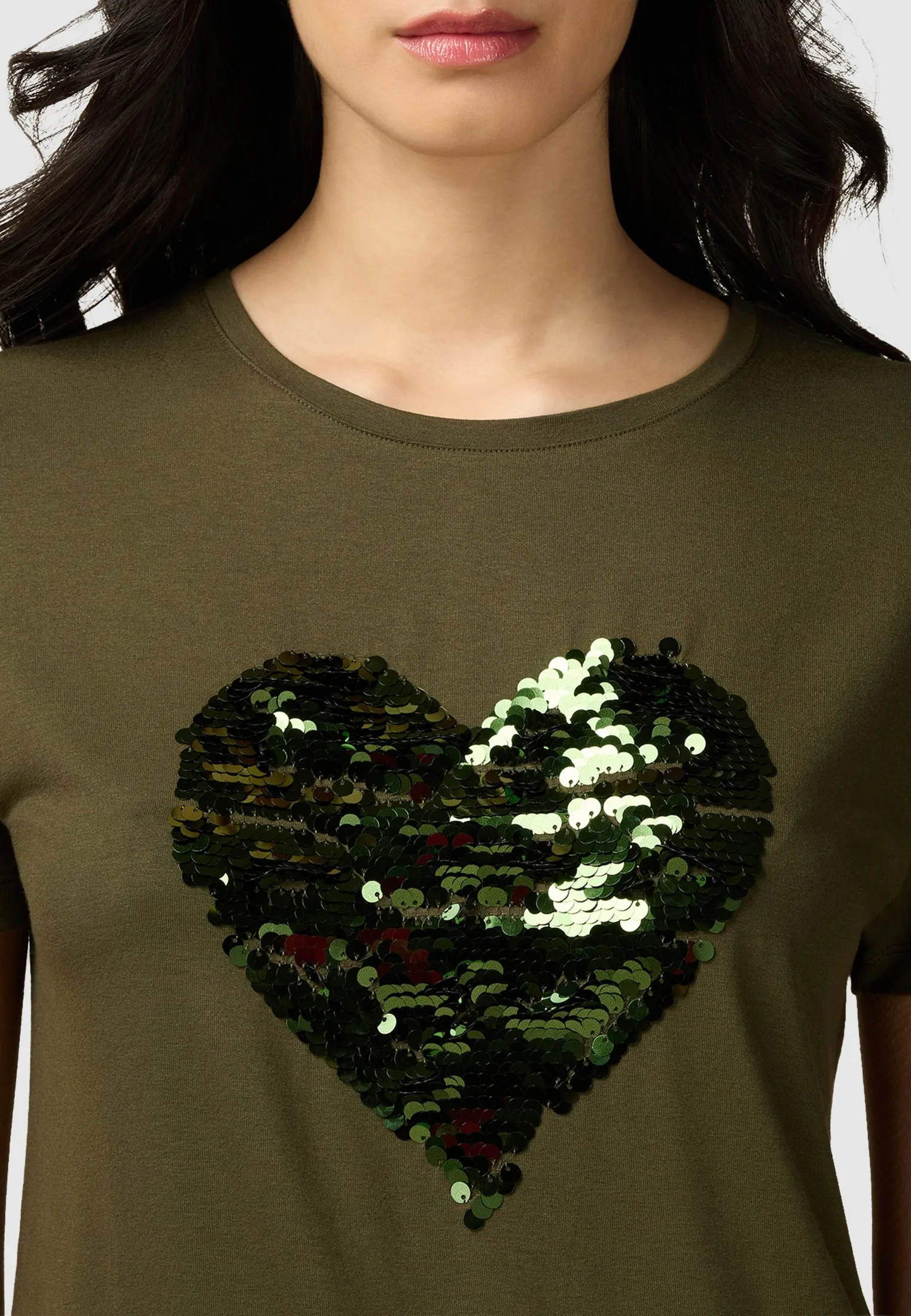 CON IN PAILLETTES - T-shirt con stampa