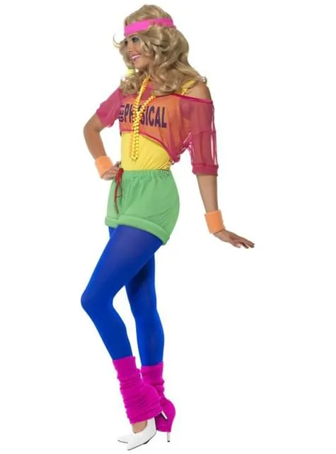 Costume anni 80 donna sportiva