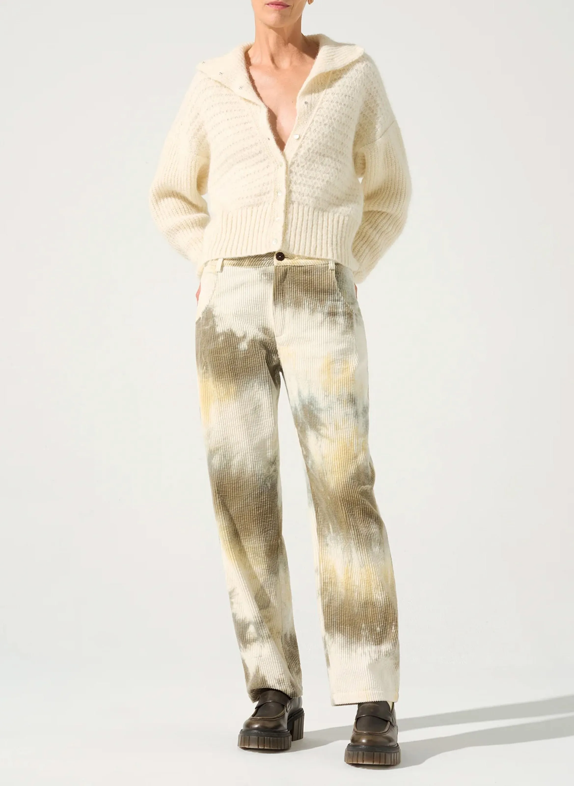  COTELAC   Gilet con collo alto in misto alpaca e cotone | Verde