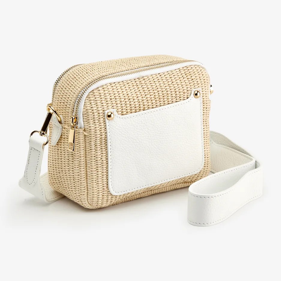 Crossbody Rafia e Pelle