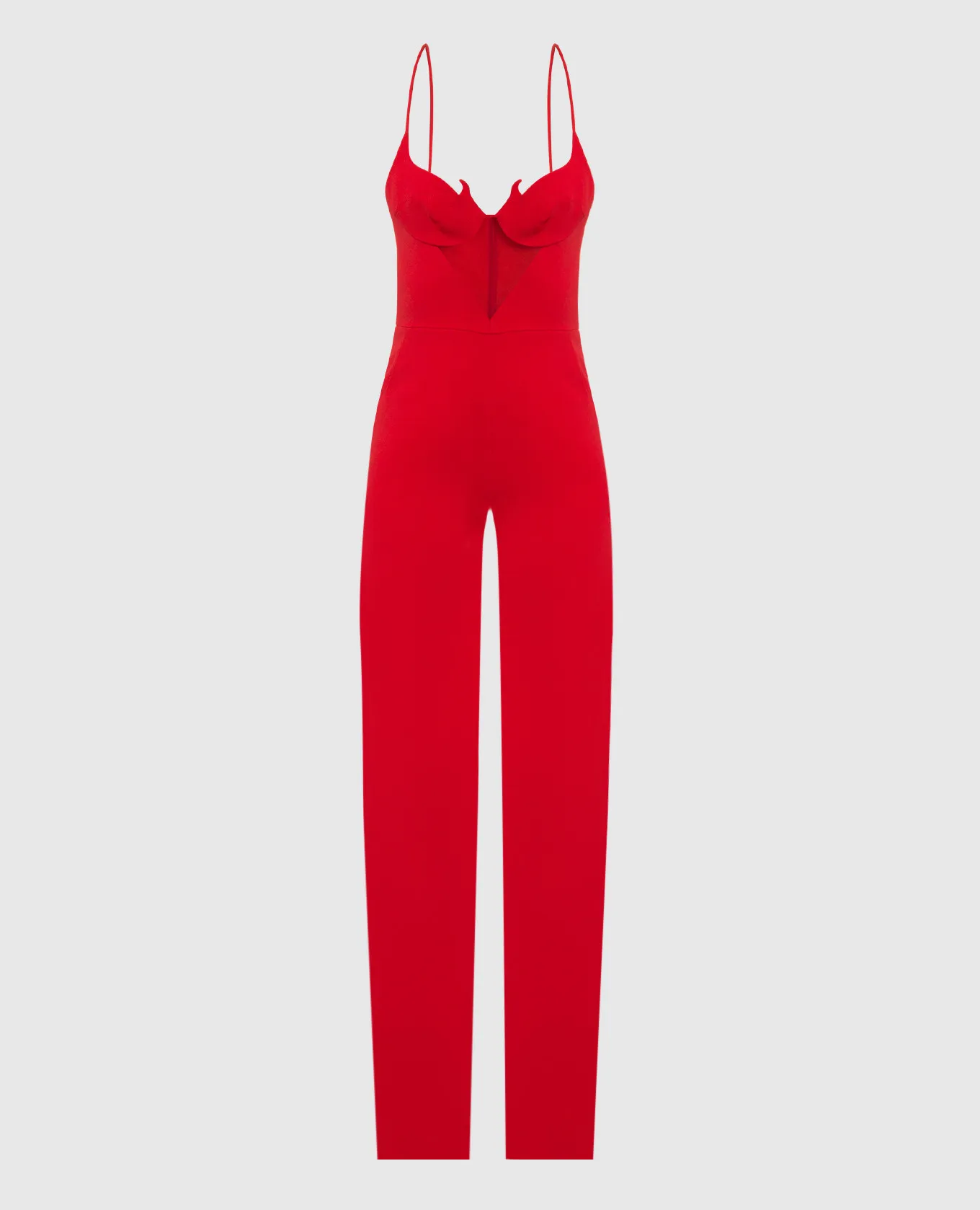 David Koma Tuta rossa con strass PF22DK19JS