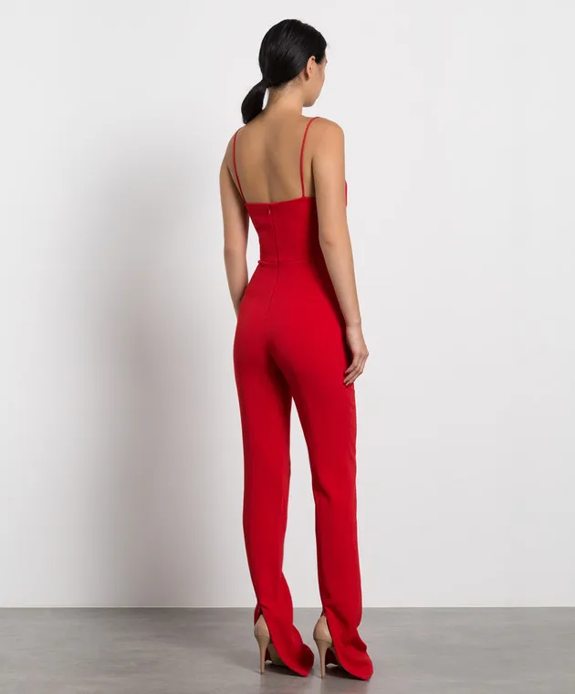 David Koma Tuta rossa con strass PF22DK19JS