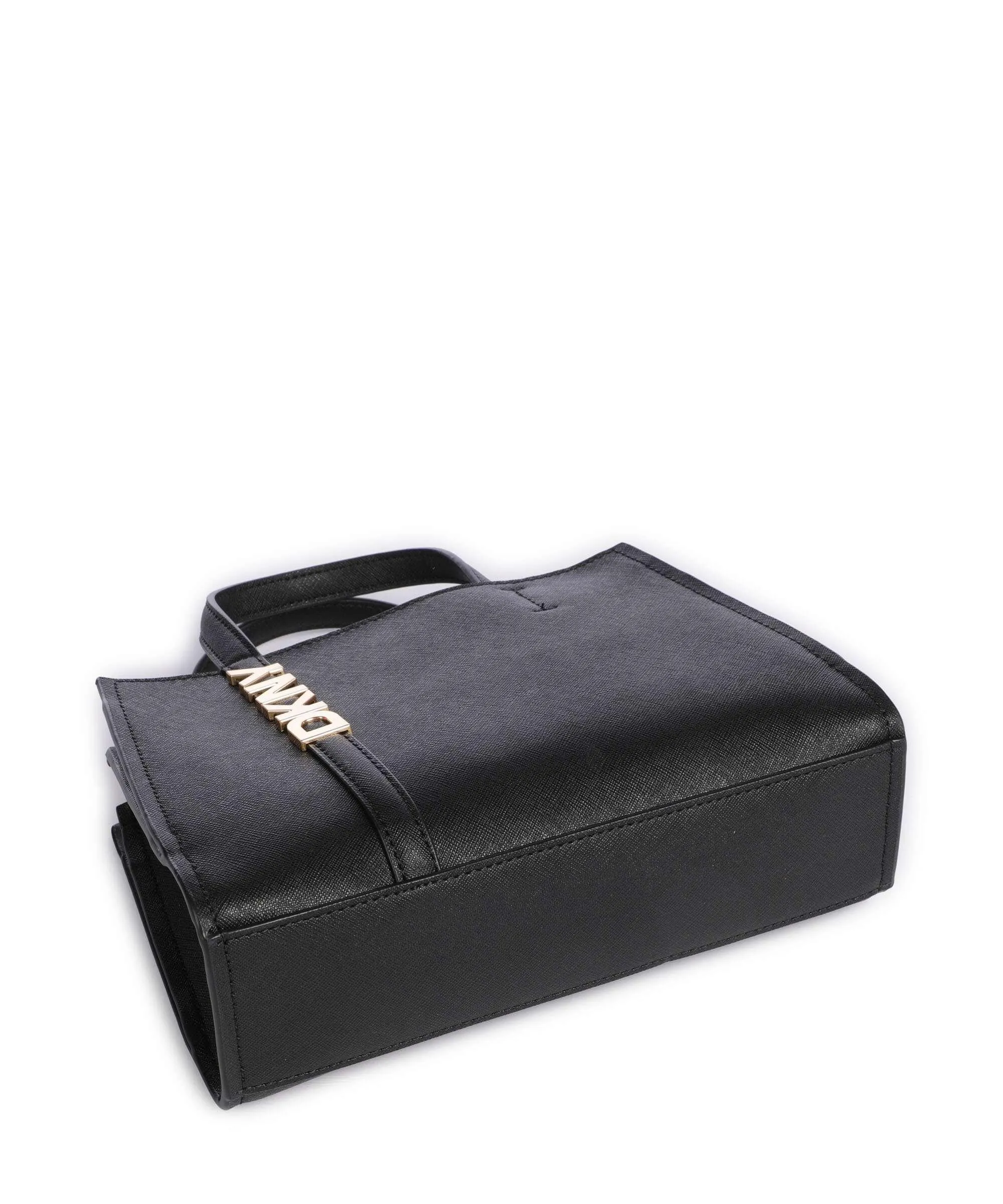  DKNY Avril Borsa a mano pelle di vacchetta finemente grana nero  