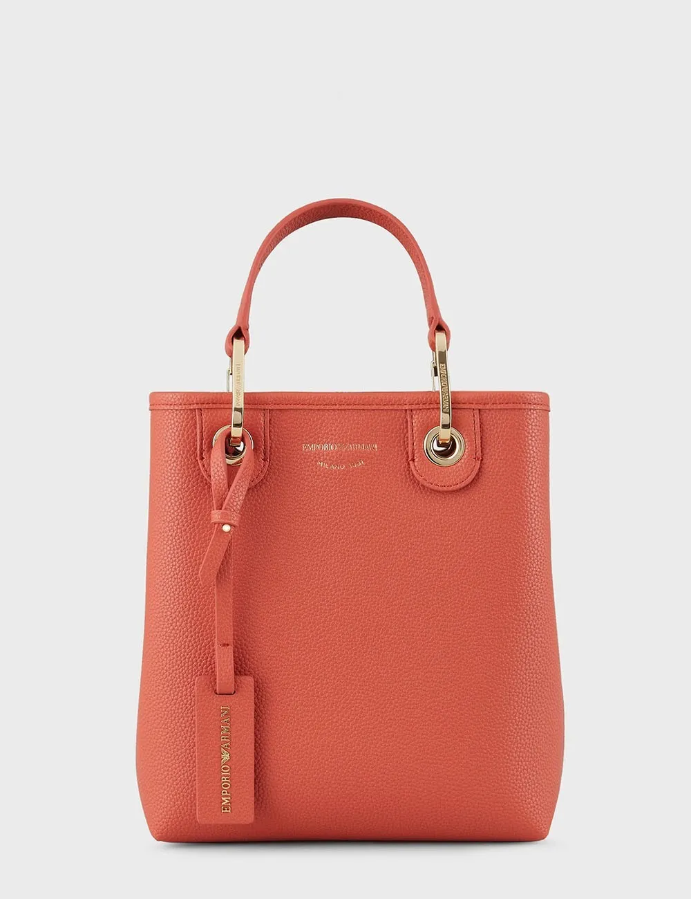 Emporio Armani     Borsa Shopper verticale MyEA stampa cervo Marrone