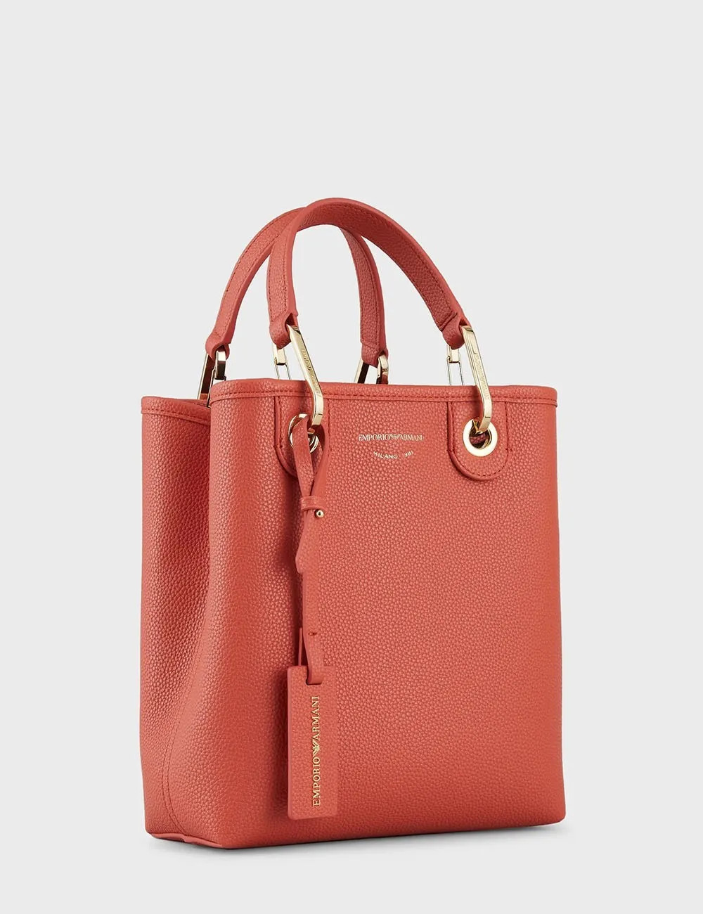 Emporio Armani     Borsa Shopper verticale MyEA stampa cervo Marrone