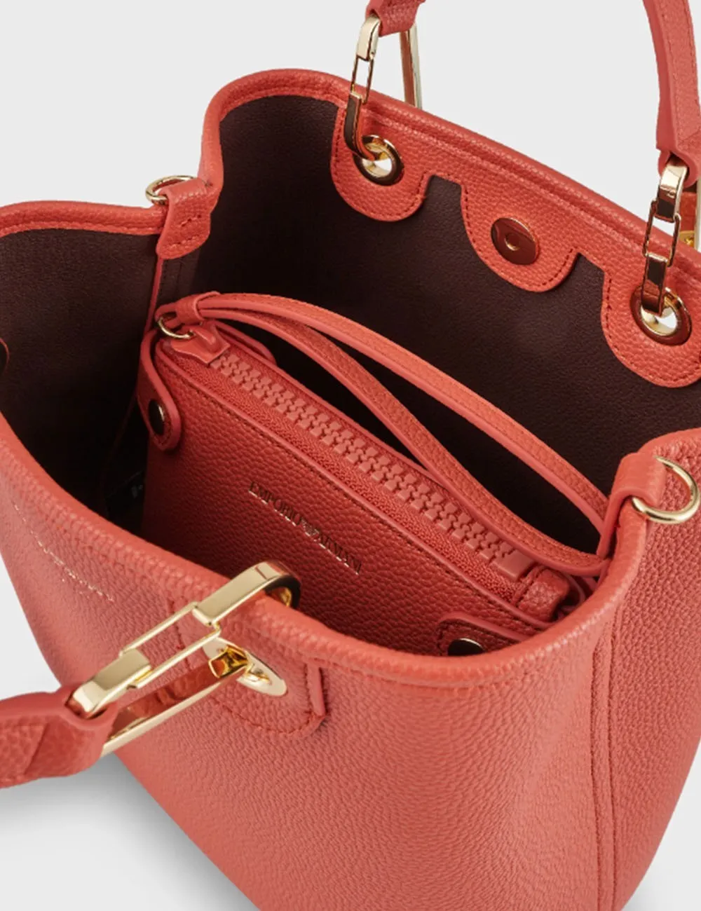 Emporio Armani     Borsa Shopper verticale MyEA stampa cervo Marrone
