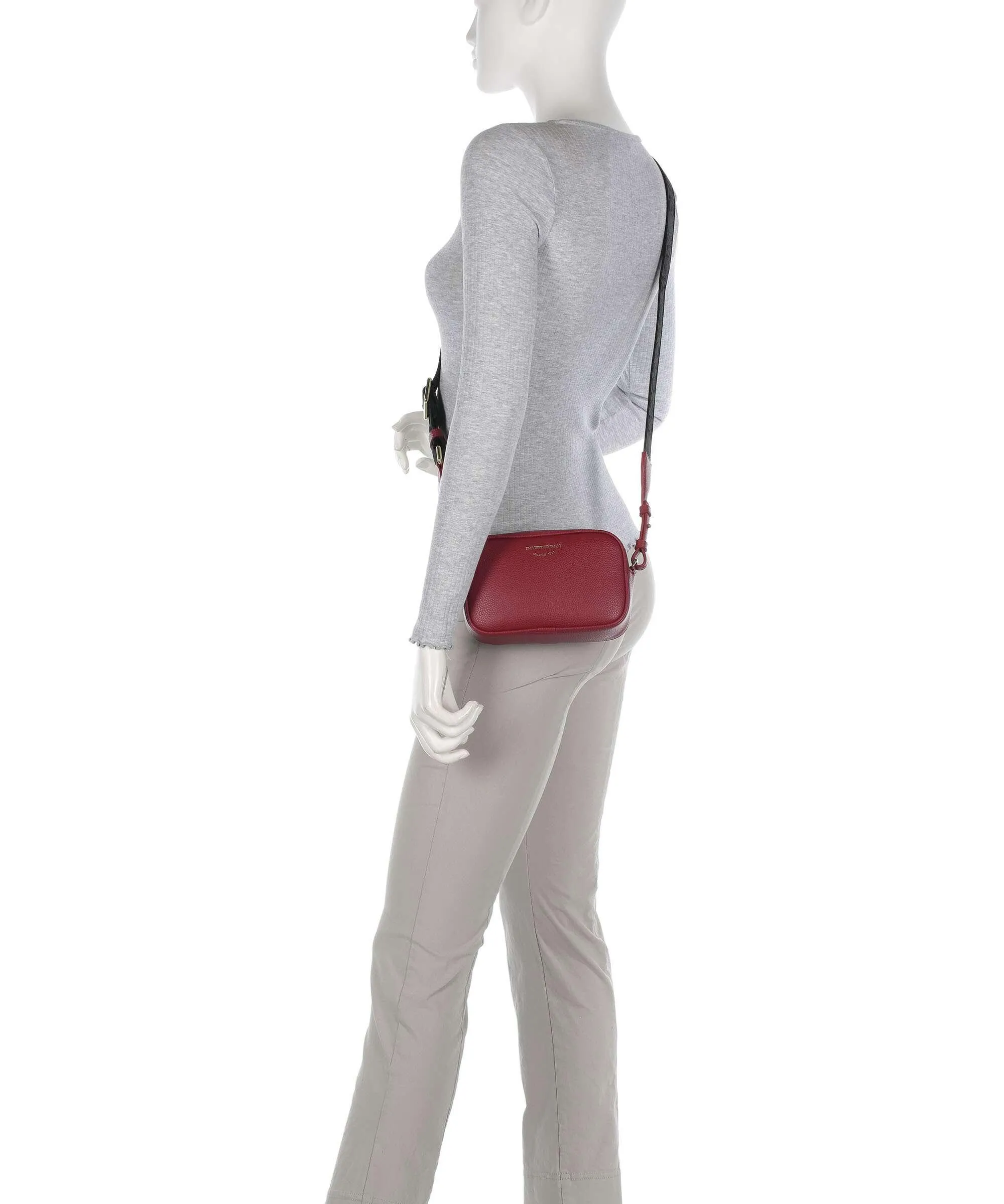  Emporio Armani Lilly Borsa a tracolla pelle sintetica rosso scuro  