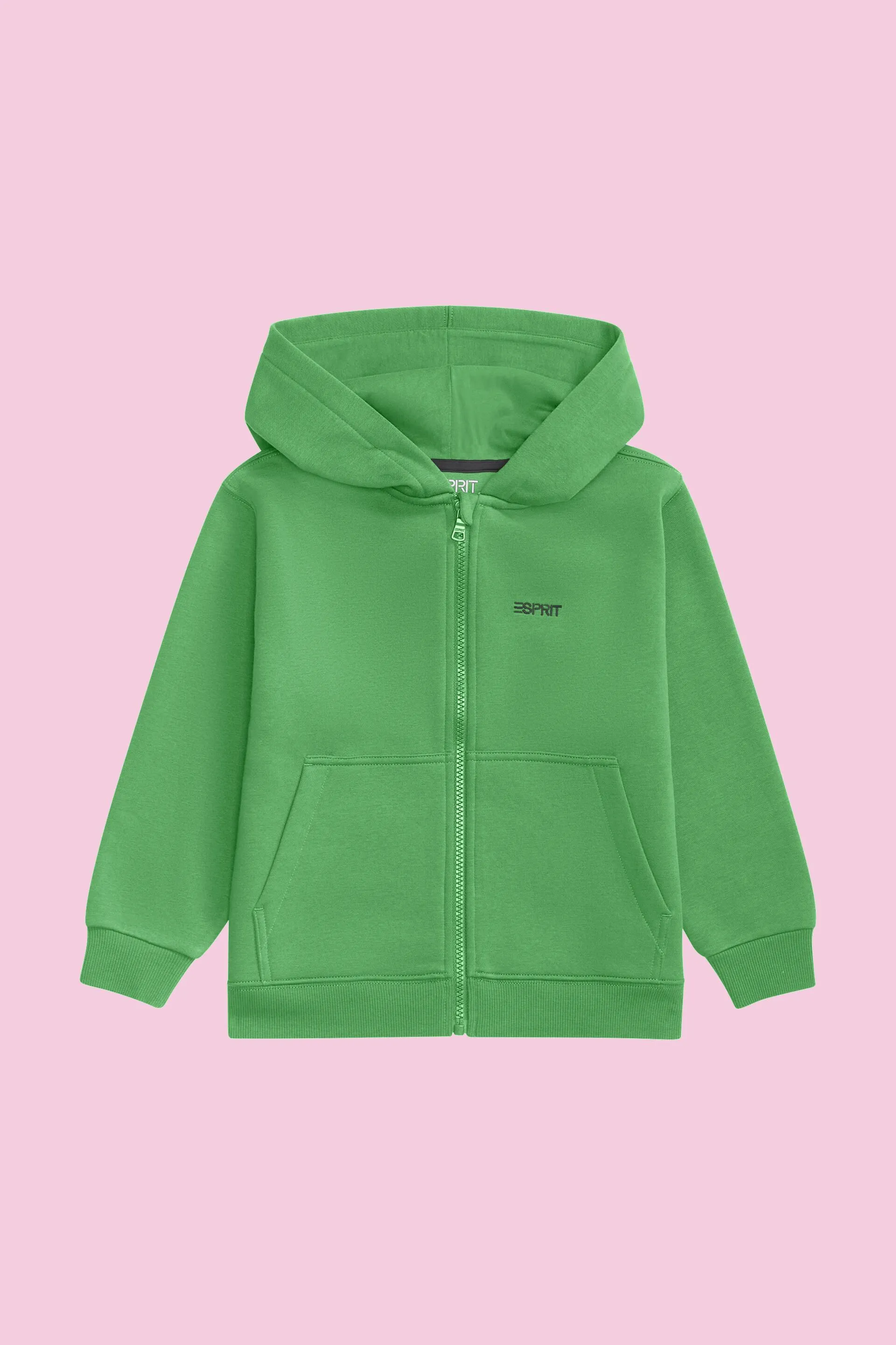 Felpa con cappuccio e zip con logo