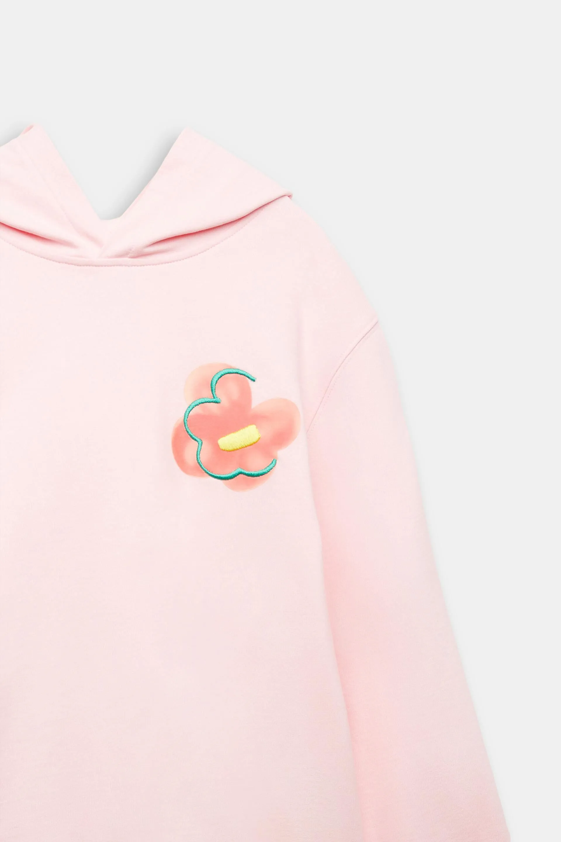 Felpa con cappuccio in cotone con logo