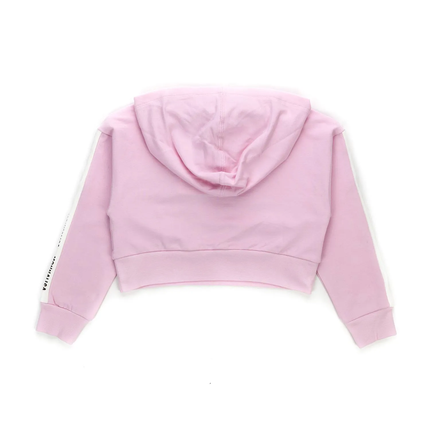 Felpa Cropped Rosa Bambina